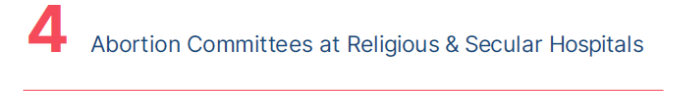 4. Abortion Committees at Religious and Secular Hospitals